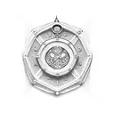 saint benedict medal tattoo design idea