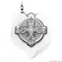 saint benedict medal tattoo design idea