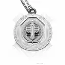 saint benedict medal tattoo design idea