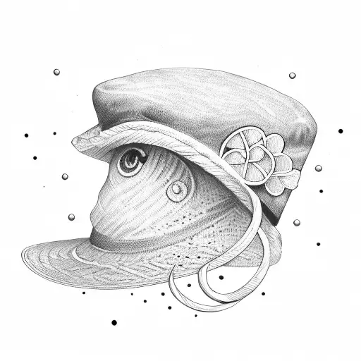 irish hat tattoo design idea