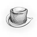 irish hat tattoo design idea