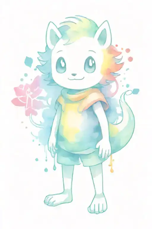 undertale character playing tattoo design idea