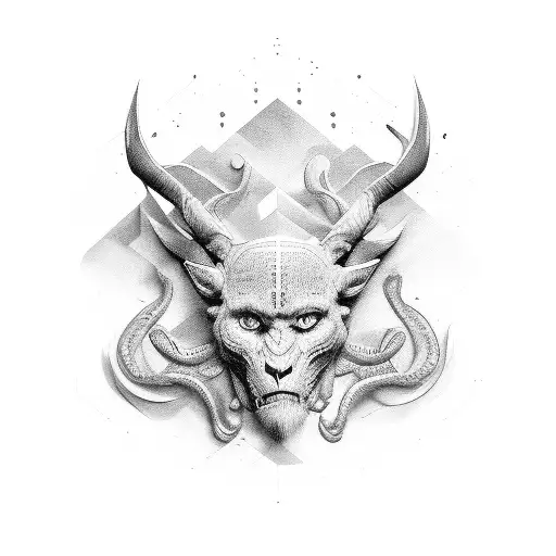 arc angle Michael tattoo design idea