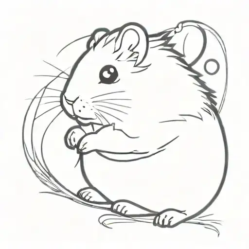 hamster  tattoo design idea
