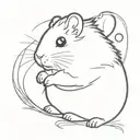 hamster  tattoo design idea