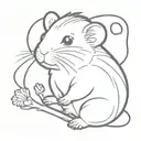 hamster  tattoo design idea