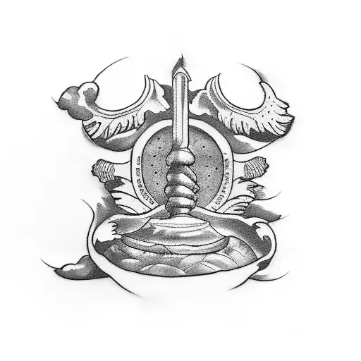 sistine Chapel hand tattoo design idea