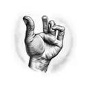 sistine Chapel hand tattoo design idea