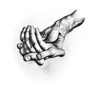 sistine Chapel hand tattoo design idea