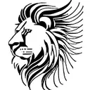 lion with wings tattoo design idea