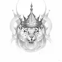 arul with king name tattoo design idea
