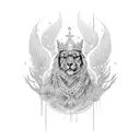 arul with king name tattoo design idea
