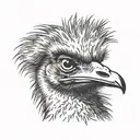 emu tattoo design idea