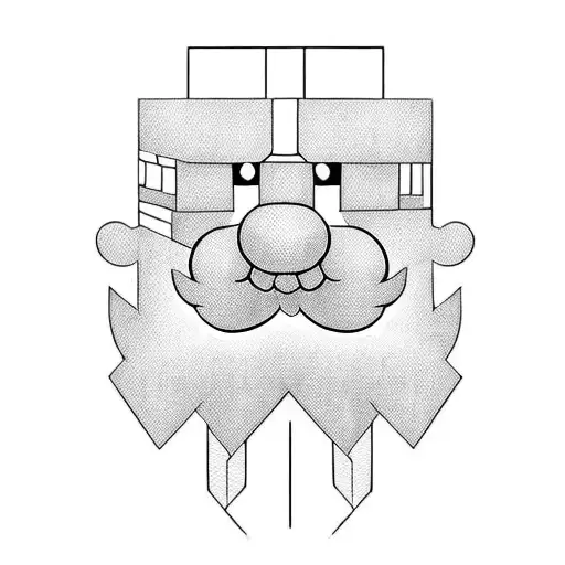 Mario bros tattoo design idea