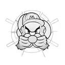 Mario bros tattoo design idea