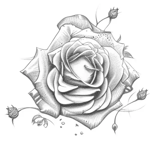 Cruz com rosas e espinhos  tattoo design idea