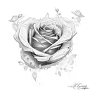Cruz com rosas e espinhos  tattoo design idea