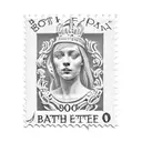 bath england postage stamp tattoo design idea