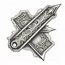 razor blade tattoo design idea