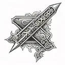 razor blade tattoo design idea
