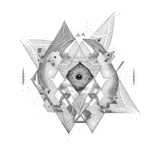 Entropy of the cosmos tattoo design idea