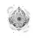 Entropy of the cosmos tattoo design idea