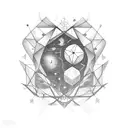 Entropy of the cosmos tattoo design idea