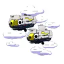 operational cloud tattoo design idea