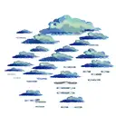 operational cloud tattoo design idea