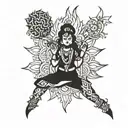 Hindu good tattoo design idea