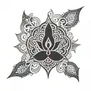 Hindu good tattoo design idea