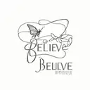 Believe the impossible  tattoo design idea