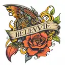 Believe the impossible  tattoo design idea