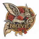 Believe the impossible  tattoo design idea