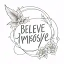 Believe the impossible  tattoo design idea