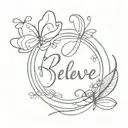 Believe the impossible  tattoo design idea