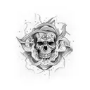 dark academia tattoo design idea