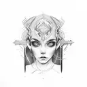 mentality face small tattoo   tattoo design idea