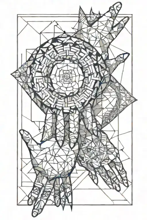 big brother hold hands tattoo design idea