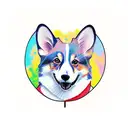 corgi tattoo design idea