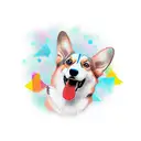 corgi tattoo design idea