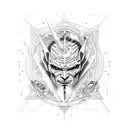 last tear Lucifer tattoo design idea