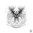 last tear Lucifer tattoo design idea