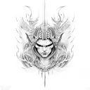 last tear Lucifer tattoo design idea