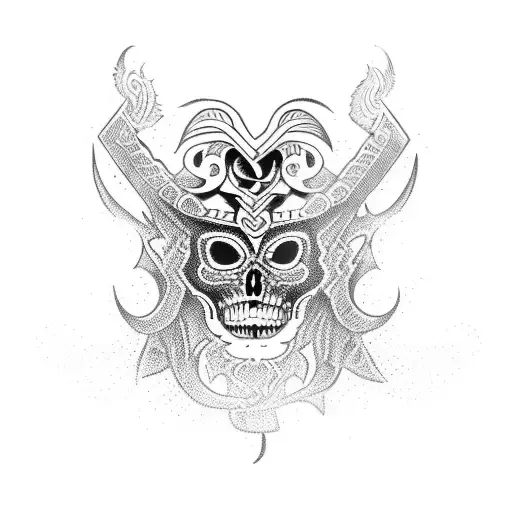 espada mexica tattoo design idea
