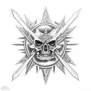 espada azteca tattoo design idea