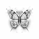 butterfly autism Naomy tattoo design idea
