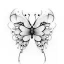 butterfly autism Naomy tattoo design idea