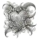love is a drug tattoo design idea