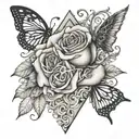 love is a drug tattoo design idea